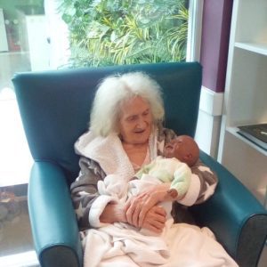 Doll therapy at Vida Healthcare