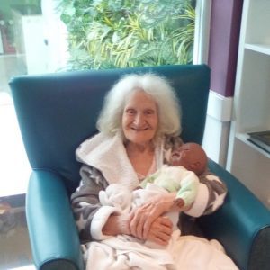 Doll therapy at Vida Healthcare