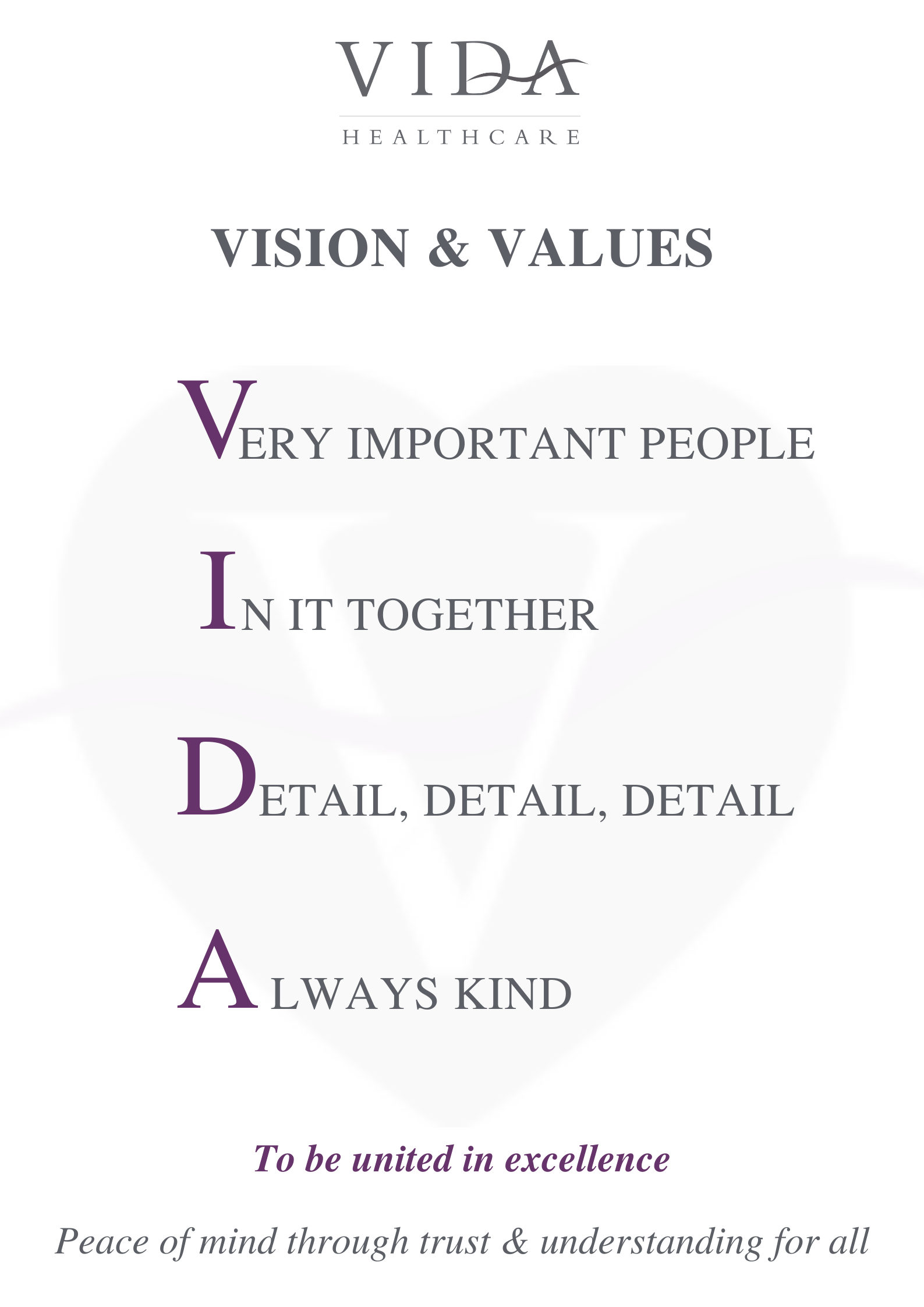 Vida Vision & Values
