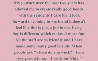 Staff testimonial